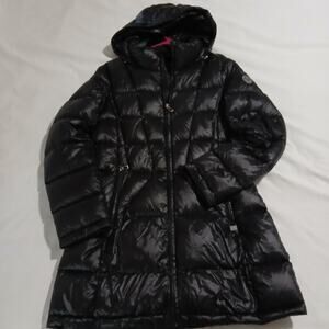 Calvin Klein Packable Lightweight Premium Down Medium Black Quilted Puffer Coat
